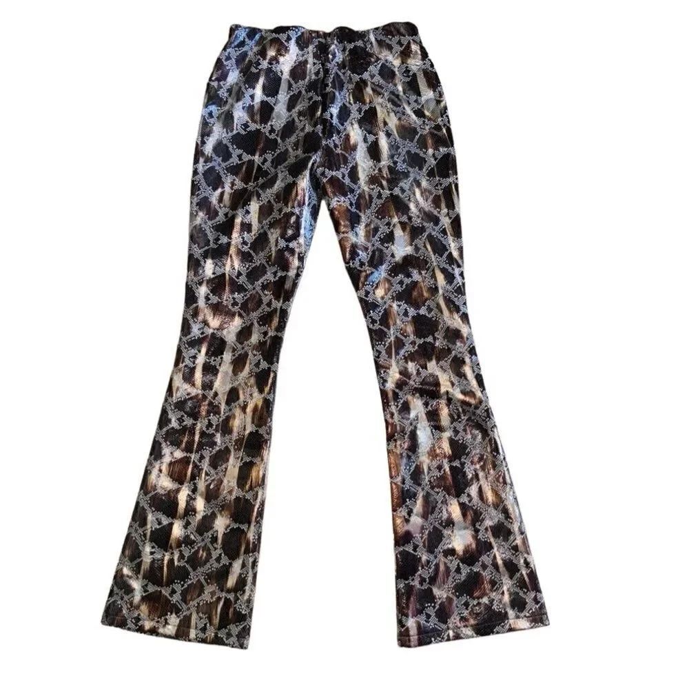 NWT dELiA*s by Dolls Kill Women's Snakes & Ladders Flare Snake Pants Size Small